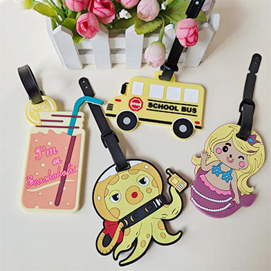 Unisex Luggage Tag in Playful Mermaid Design Bowlift