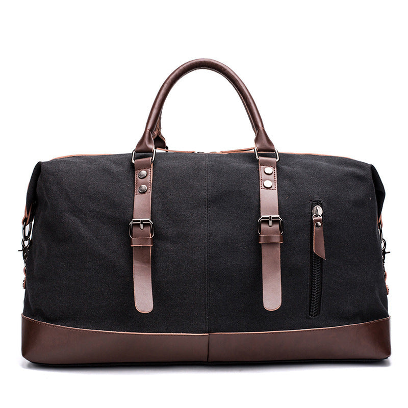 Spacious Travel Bag Made of Sturdy Canvas and Leather Stornfield