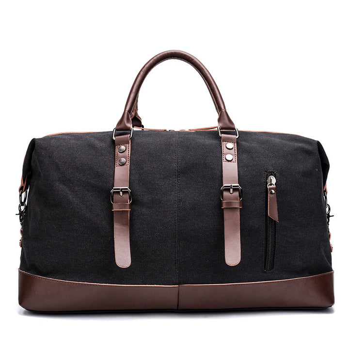 Spacious Travel Bag Made of Sturdy Canvas and Leather Stornfield