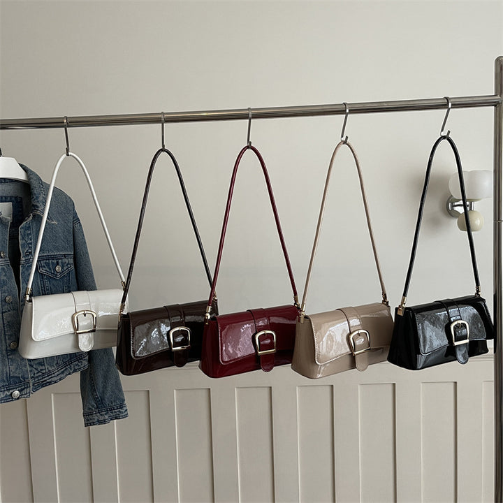 Elegant Mini Handbag with Buckle Detail
