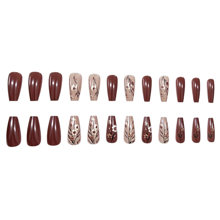 Floral Design Acrylic Nail Enhancements Stornfield