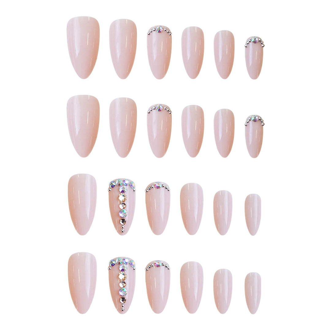 Nail set with elegant glitter accents Stornfield