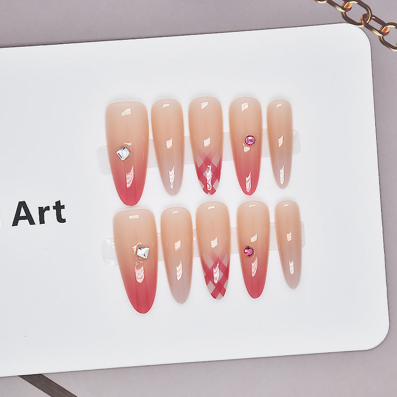 Glamorous Heart-Themed Press-On Nail Set Stornfield