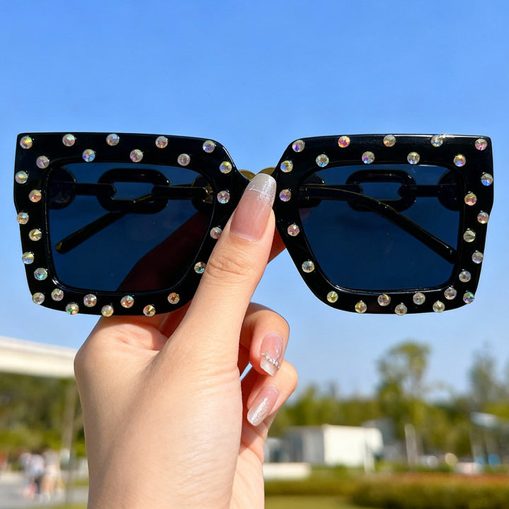 Decorative Pearl-Embellished Cat Eye Sunglasses Stornfield
