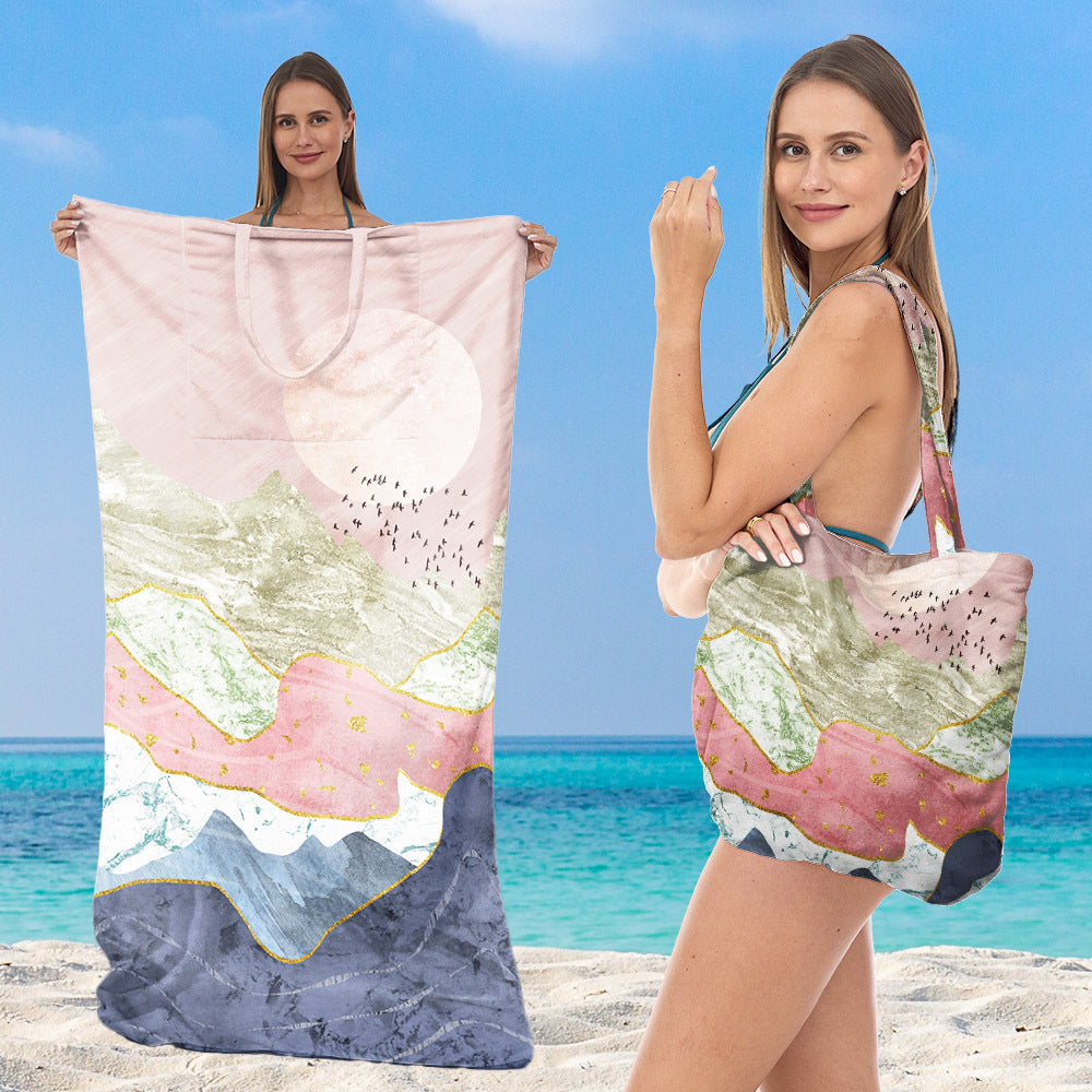 Beach towel with creative sea turtle pattern Stornfield