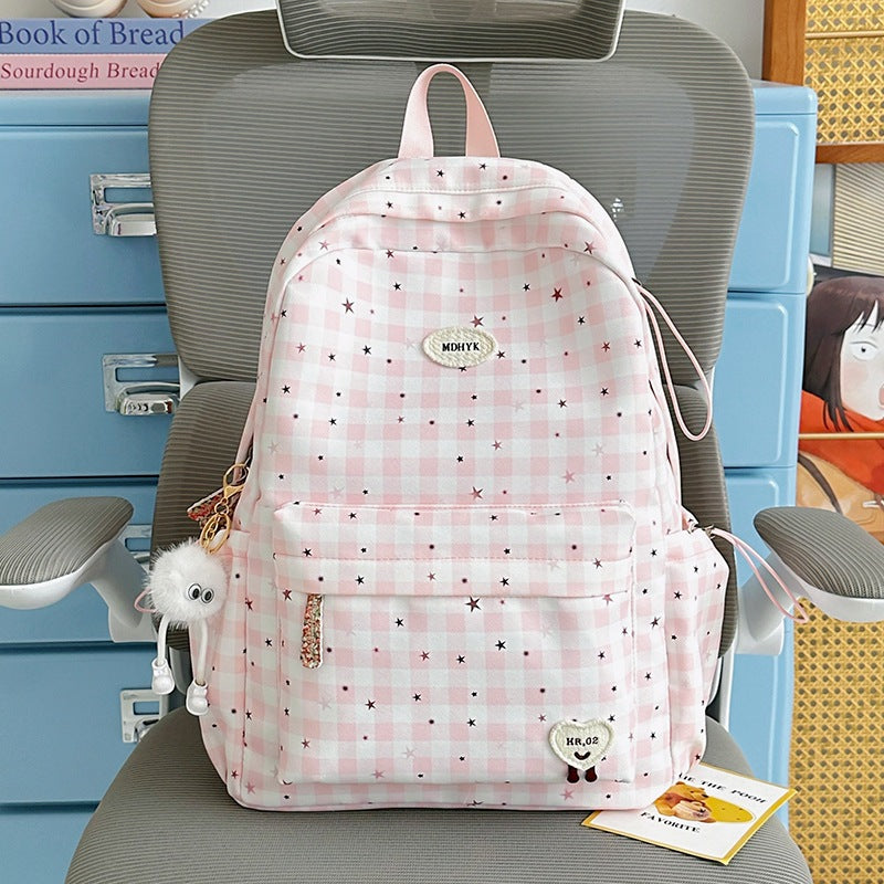 Stylish Checkered Mini Backpack Stornfield