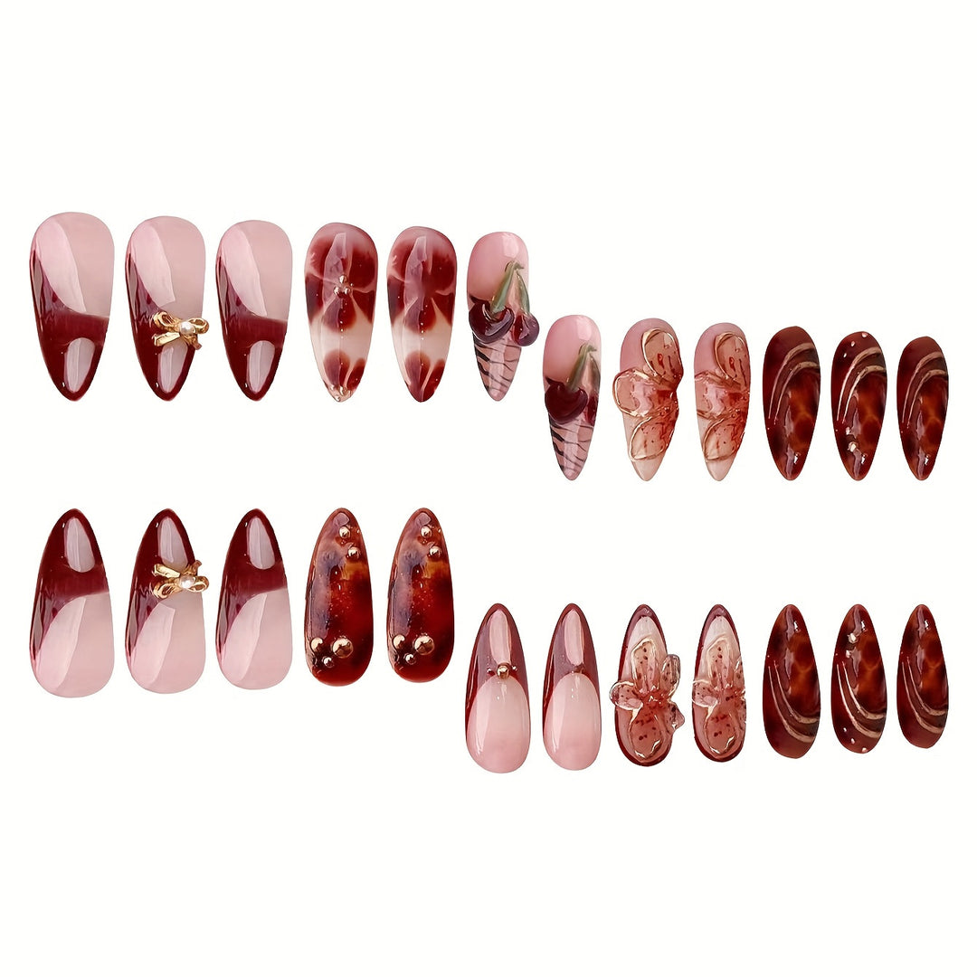 Creative Artistic Press-On Nail Design Stornfield