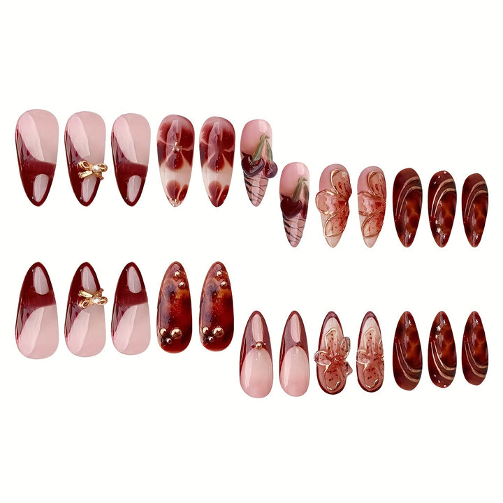 Creative Artistic Press-On Nail Design Stornfield
