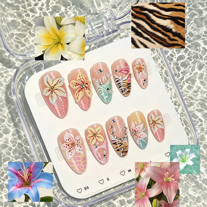 Tropical Floral Press-On Nail Set Stornfield