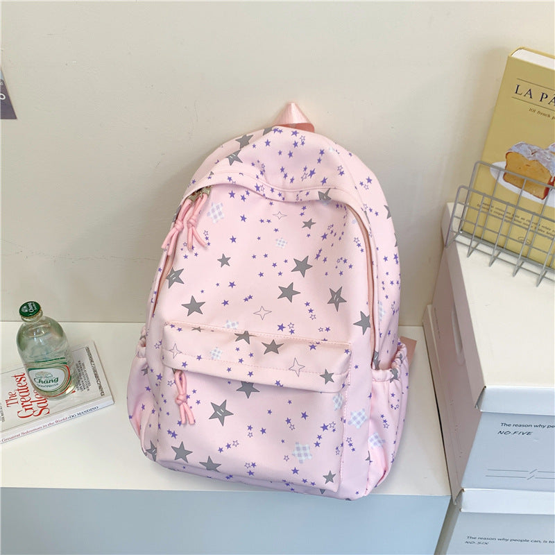 Casual Star-Patterned Backpack Stornfield