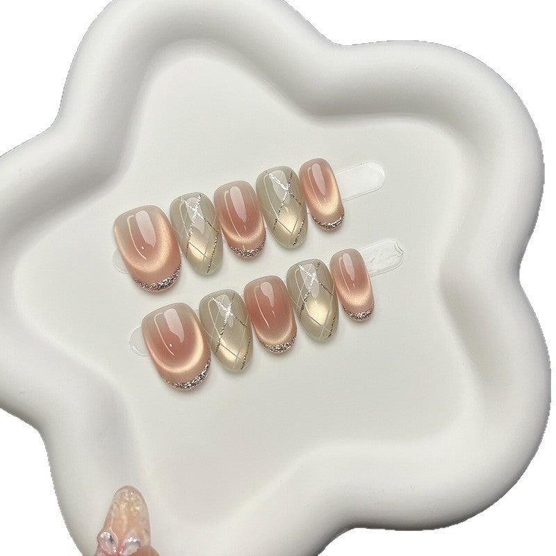 Elegant Press-On Nail Art Set