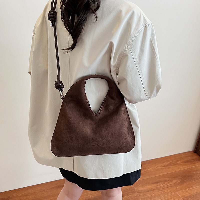 Suede Hobo Bag