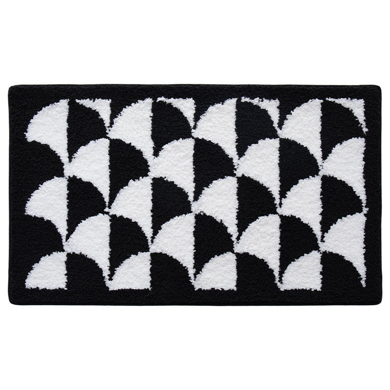 Luxurious Checkered Bath Mat Stornfield
