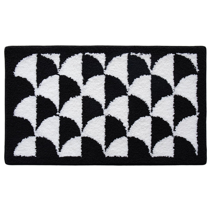 Luxurious Checkered Bath Mat Stornfield