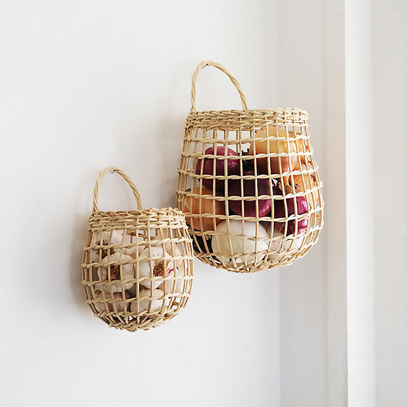 Handwoven Natural Storage Baskets with Handles Stornfield