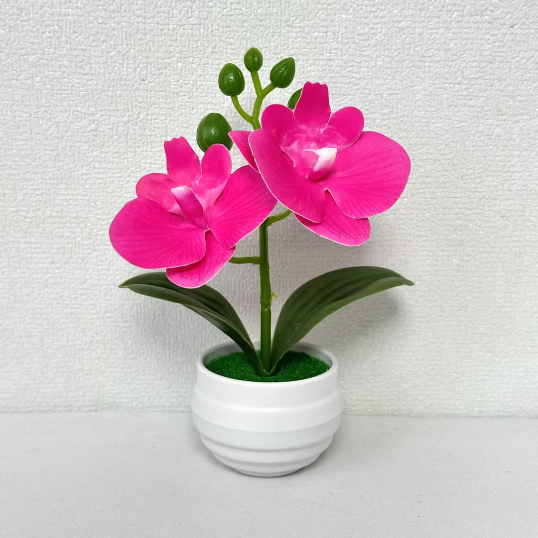 Realistic Artificial Orchid Plant Arrangement for Home Display
