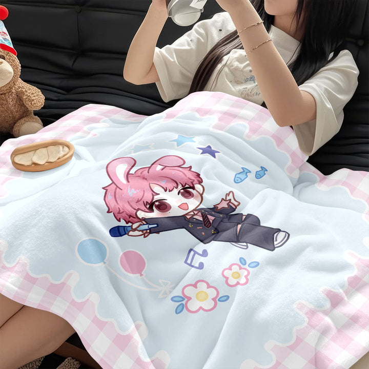 Cartoon-Themed Cozy Blanket