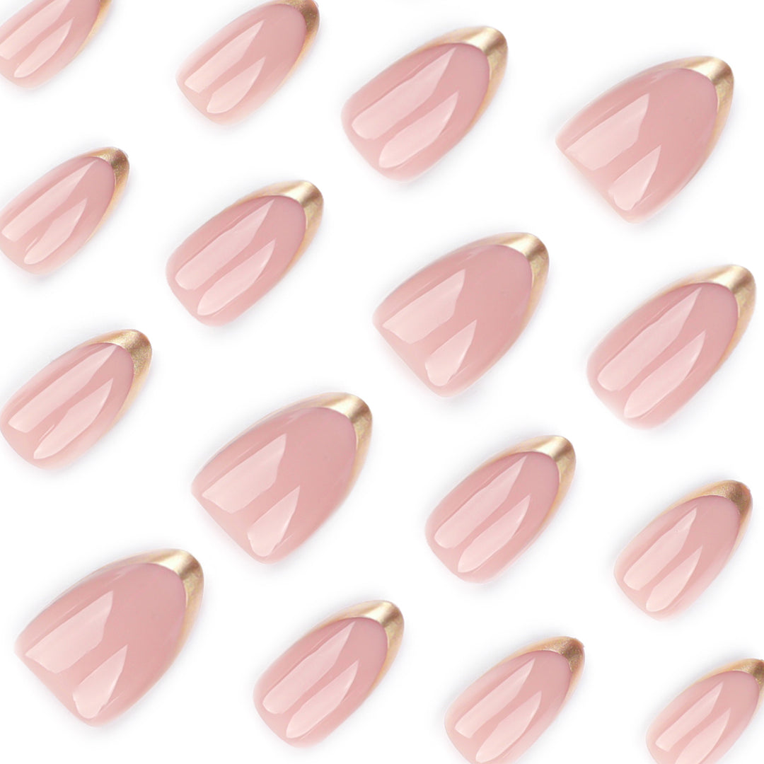 Artificial nail art with playful dots and bows Stornfield