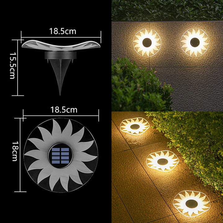 Decorative Solar Acrylic Petal Garden Stake LED Pathway Light Stornfield