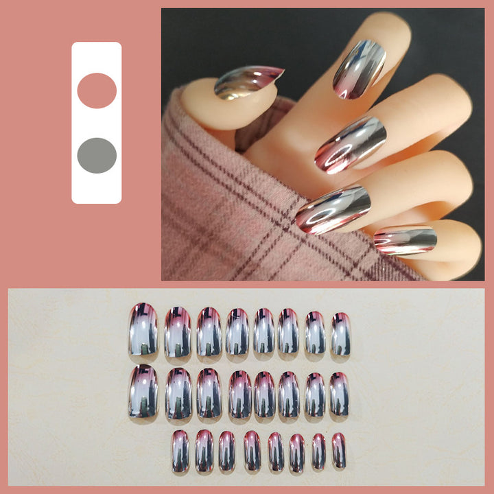 Creative artificial nails in modern gradient design Stornfield