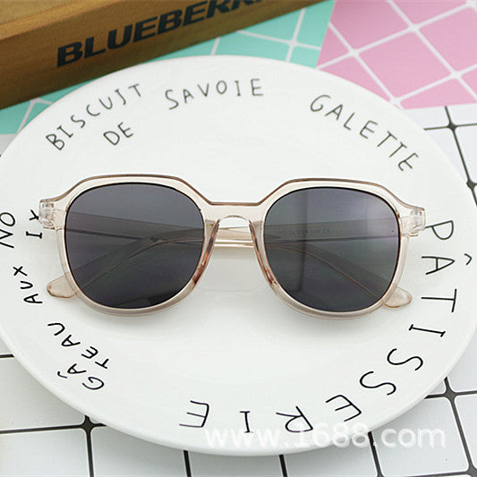 Women's geometric sunglasses with transparent frame structure Stornfield