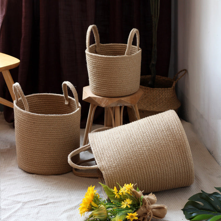 Handcrafted storage basket made of natural material Stornfield