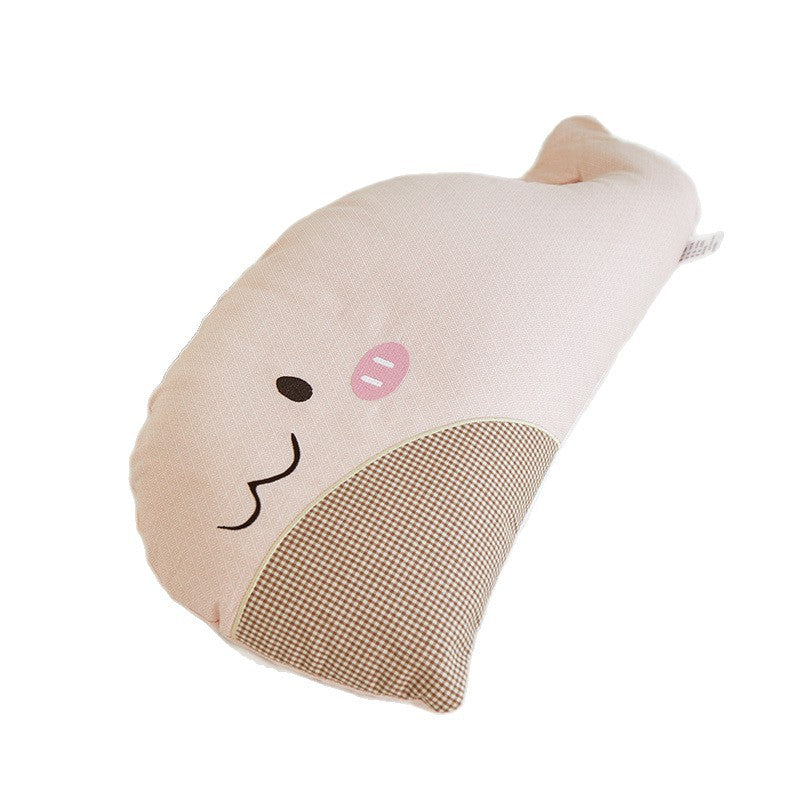 Cuddly whale cuddle pillow for children with soft cover & removable cover