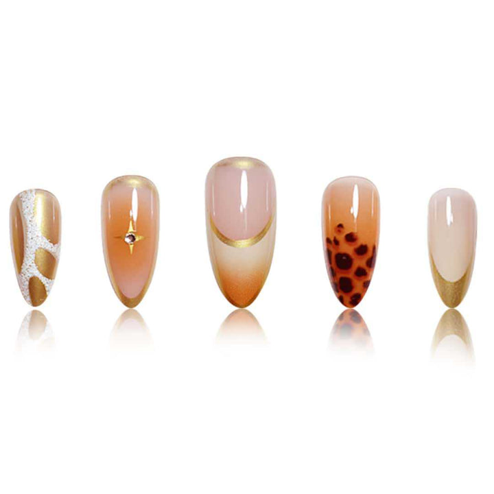 Premium Stiletto Nail Extensions with Artistic Design Stornfield