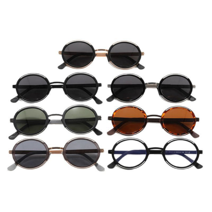 Women's fashionable round sunglasses with elegant metal frame Stornfield
