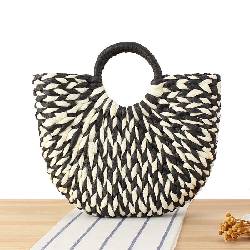 Wicker bag in modern design with artistic weaving Stornfield
