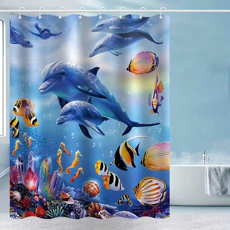 Coastal Scene Shower Curtain Stornfield