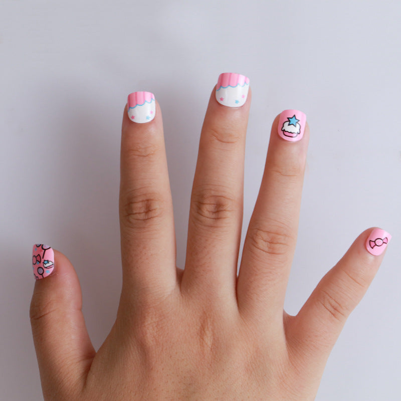 Playful Cartoon Animal Press-On Nail Set Stornfield