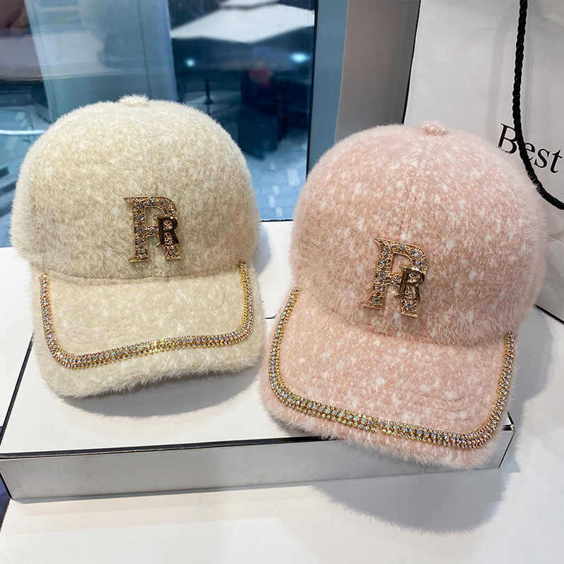 Women's Luxurious Fleece Embellished Baseball Cap Stornfield