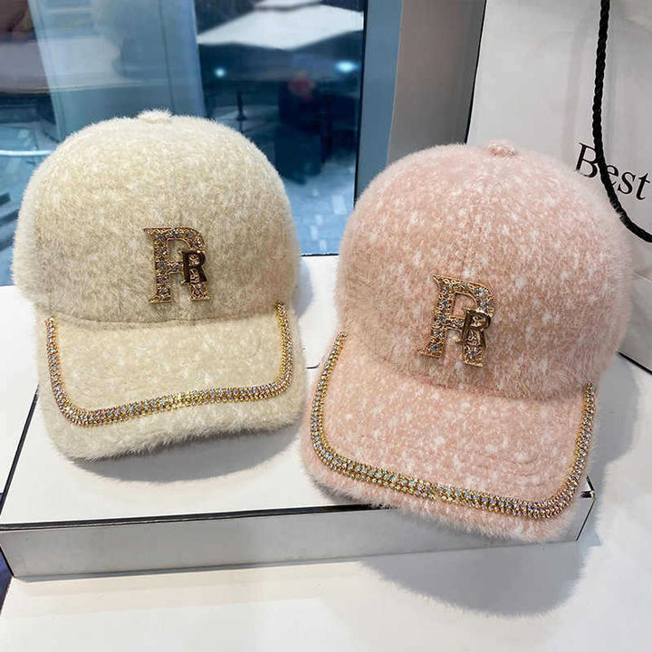 Women's Luxurious Fleece Embellished Baseball Cap Stornfield