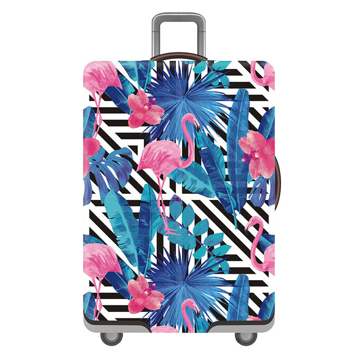 Women's Hard Shell Suitcase with Playful Flamingo Design Stornfield