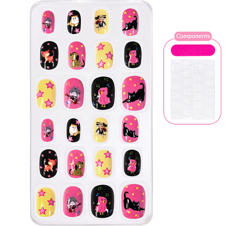 Creative Cartoon-Themed Press-On Nail Collection Stornfield