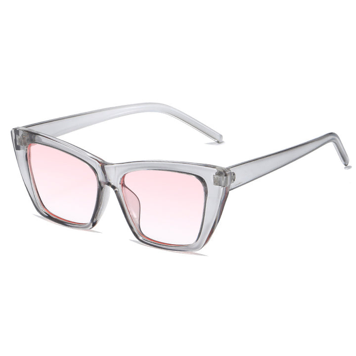 Women's trendy oversized sunglasses with innovative transparent frame Stornfield