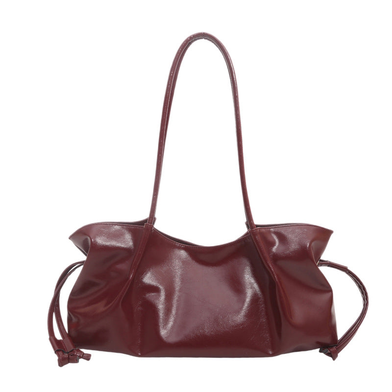 Glossy Hobo Handbag