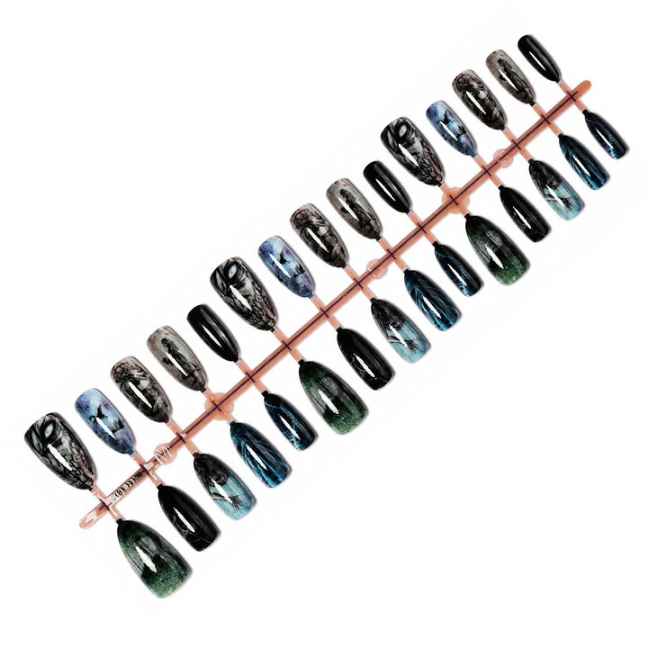 Artificial nail set with creative and imaginative designs Stornfield