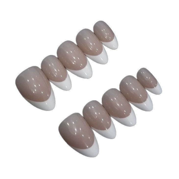 Elegant French Tip Press-On Nails