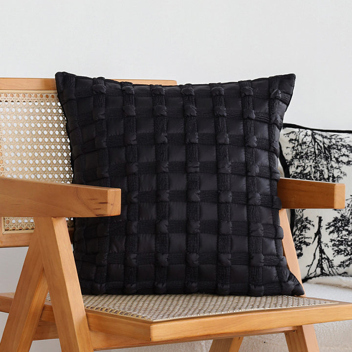 Decorative pillow with tree motif