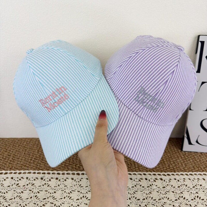 Women's Striped Embroidered Baseball Cap Stornfield