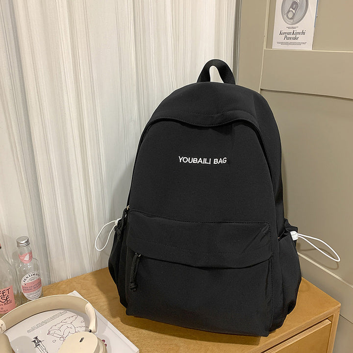 Lightweight Casual Backpack with Decorative Keychain Stornfield