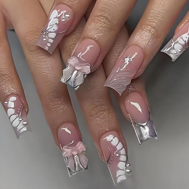 Acrylic nail set with elegant accents Stornfield