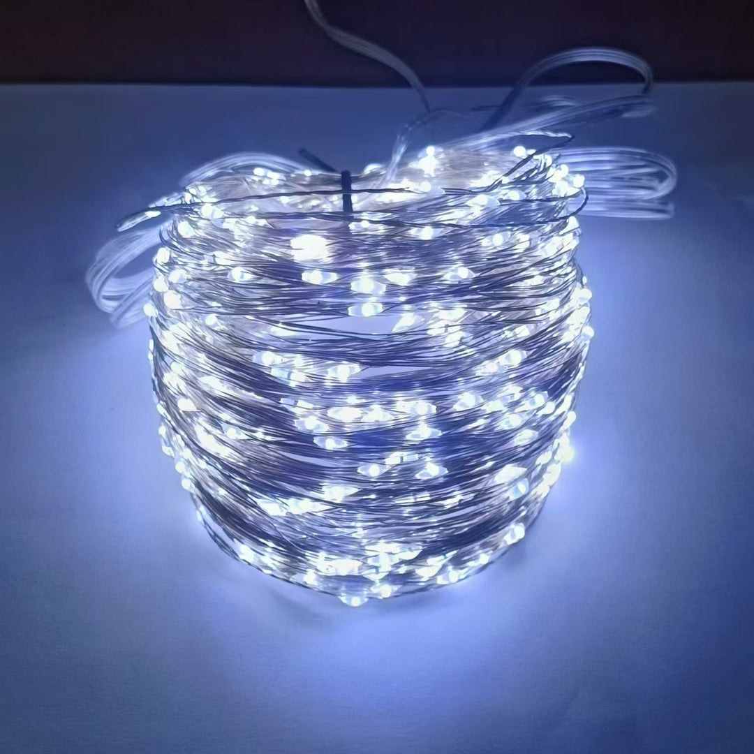 Solar Copper Wire Fairy String Lights With Dual Stake Panels Stornfield