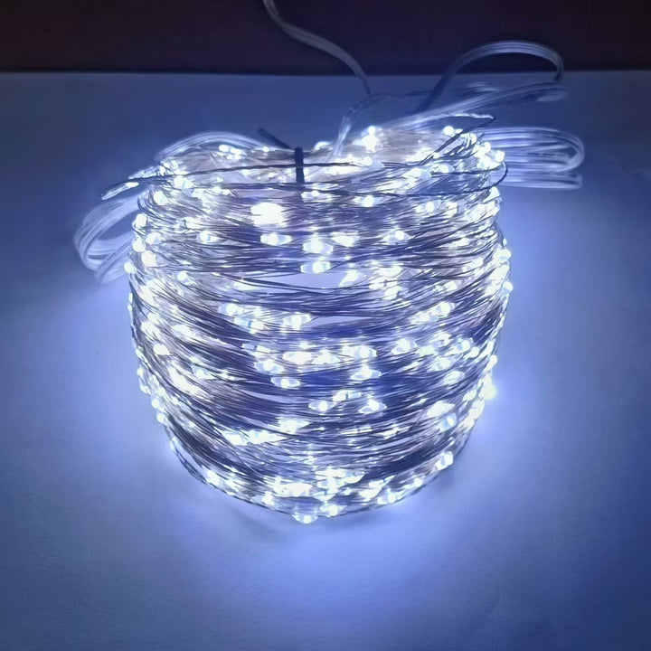 Solar Copper Wire Fairy String Lights With Dual Stake Panels Stornfield