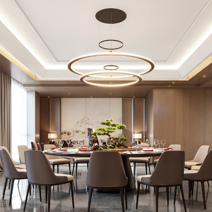 Modern Circular Dining Table with Sleek Finishing