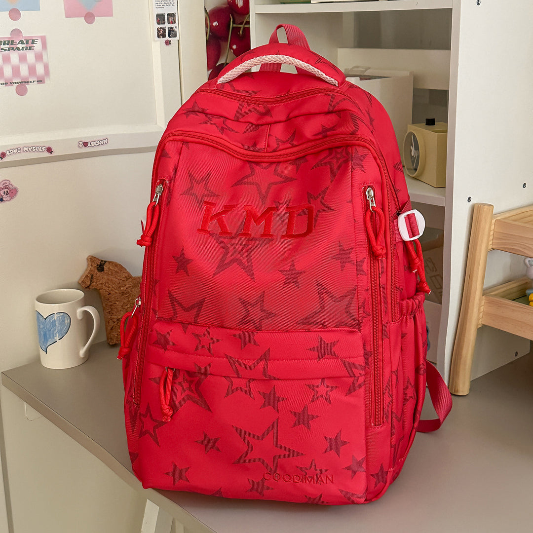Star-Patterned School Backpack Stornfield
