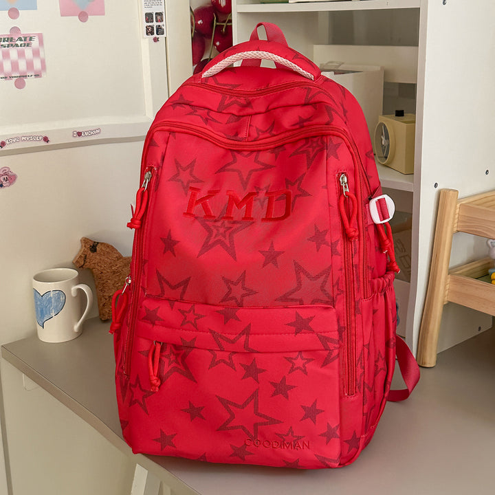 Star-Patterned School Backpack Stornfield