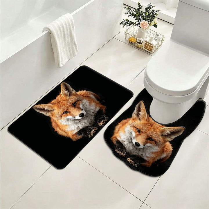 Panda-Themed Plush Toilet Mat Set